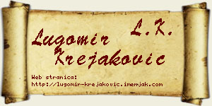 Lugomir Krejaković vizit kartica